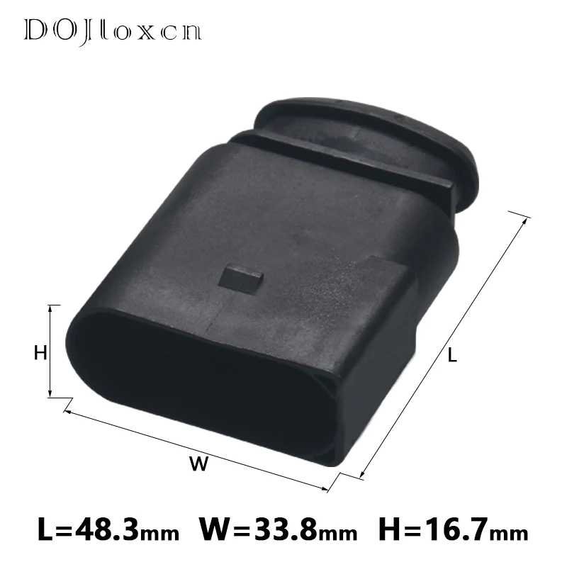 Kit Connettore Maschio 4 Pin 1J0973824 – 2 Pezzi Con Terminali E Guarnizioni, Per Sensori VW E AUDI