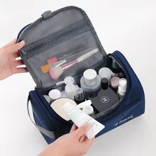 Polyester Men Business Portable Storage Bag Toiletries Organizer Women Travel Cosmetic Bag Hanging Waterproof Wash Pouch