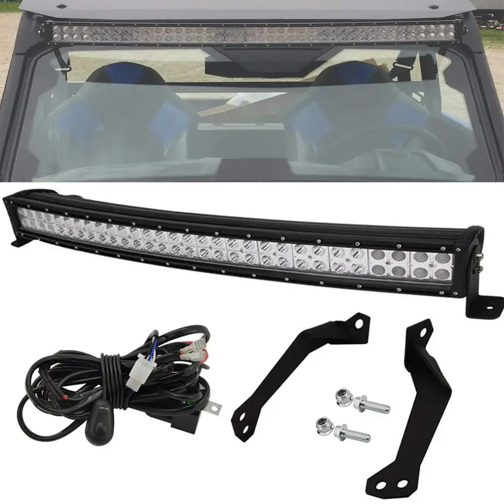Waterproof 40/" LED Light Bar w// Brackets 2016 2017 Polaris General 4 1000 SxS