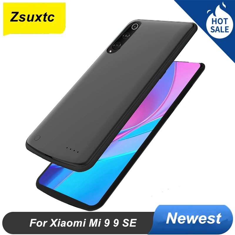 6500 Mah Per Xiaomi Mi 9 Custodia Per Batteria Mi 9 Se Custodia Per Caricabatterie Di Backup Smart Cover Power Bank Per Xiaomi Mi 9 Se Custodia Per Ba