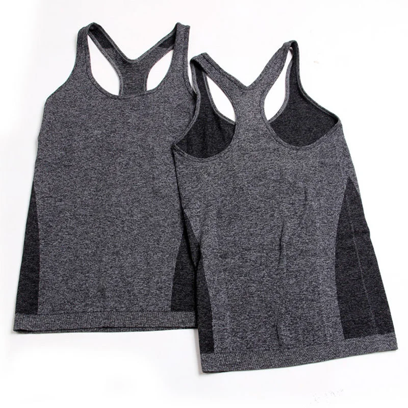 Yoga Crop Top Top Elastico Donna Top Deportivo Mujer Camisetas