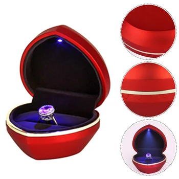 

Hot Selling LED Lighted Earring Ring Gift Box Wedding Engagement Ring Jewelry Display