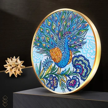 

5D Part Drill Diamond Painting Artistic Bird Tassel Cross Stitch Mosaic Kits Home DIY Embroidery Wall Decorative Accessories