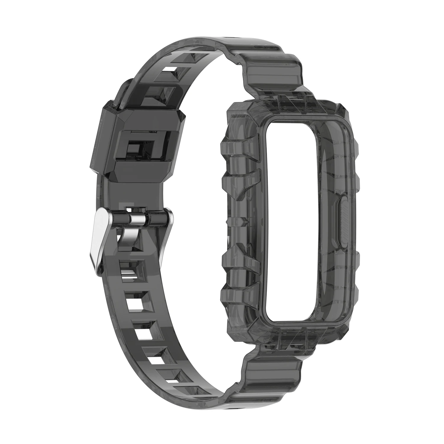 Clear Integrated Band & Case with Transparent Strap