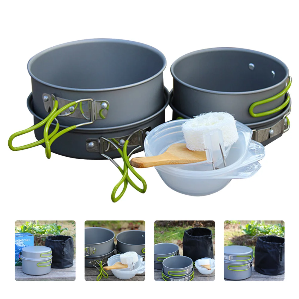 

1 Set Durable Practical Cooking Utensil Cooker for Camping Picnic Mountainering Hiking
