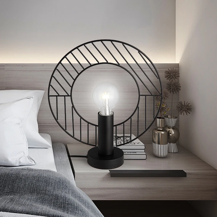 

Contracted postmodern light luxury desk study reads desk lamp Nordic desk lamp bedroom bedside lamp creative warm desk lamp E27