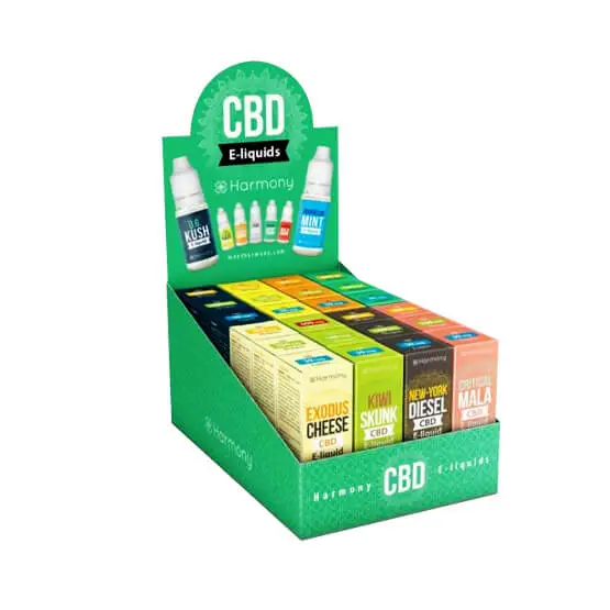 Paper printed counter small display boxes packaging boxes for retail pre roll cbd store custom preroll display box 3