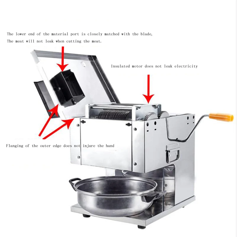 Description Picture 3 of itemElectric slicer commercial full automatic multi-function slicer Meat Grinders
