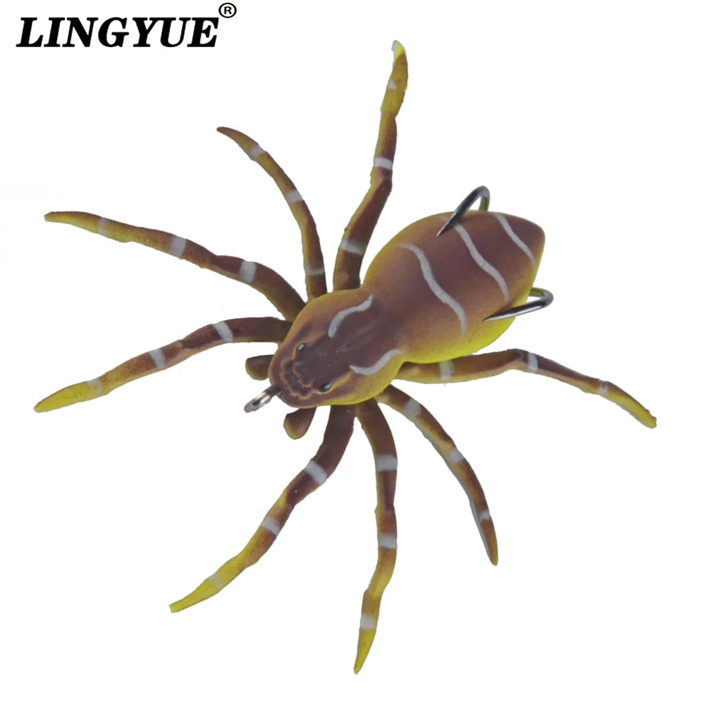 LINGYUE Spider Мягкая приманка 8 см 7 г силиконовая искусственные мягкие приманки для