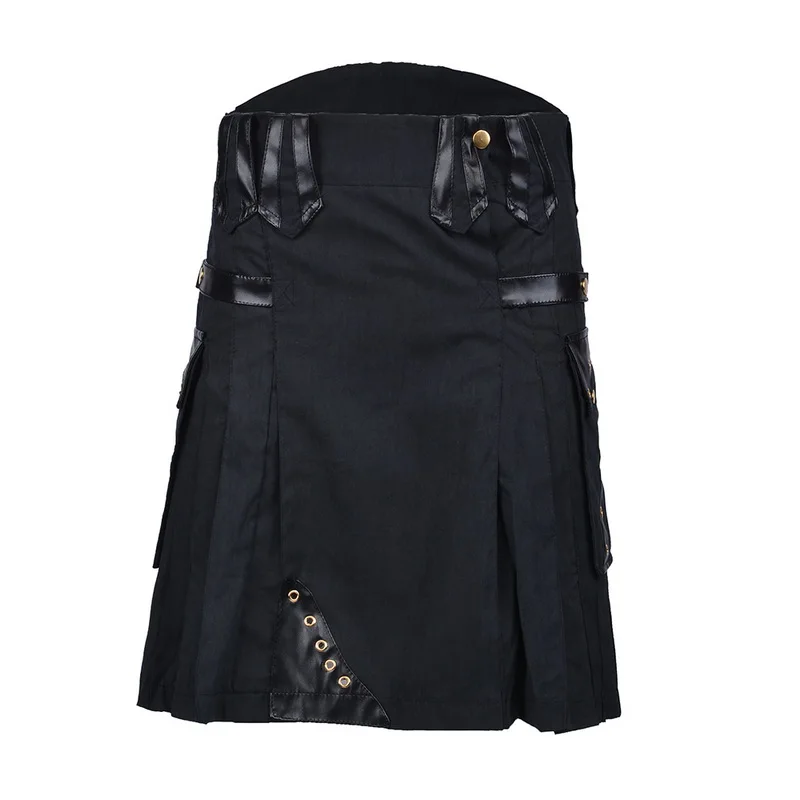 SHUJIN 2019 New Scottish Mens Kilt Traditional Skirt Metal Classic Retro Traditional Personality Kilts Check Pattern Skirts SHUJIN 2019 New Scottish Mens Kilt Traditional Skirt Metal Classic Retro Traditional Personality Kilts Check Pattern Skirts