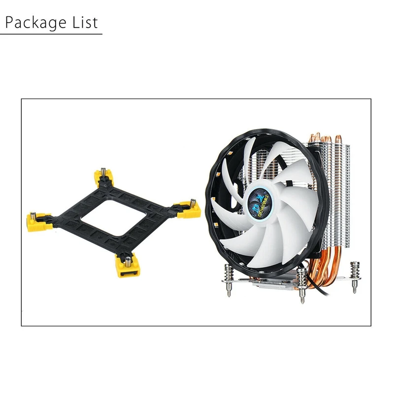 Процессорный кулер 6 тепловым стержнем heat pipe 120Mm вентилятор RGB для Lga 775/1150/1151/1155/1156/1366 Au