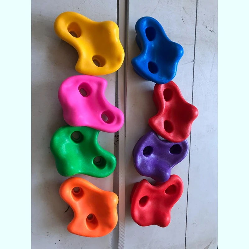 New-8Pcs Climbing Rock Wall Stone Children'S Indoor Sports, Outdoor Climbing Nails Children'S Expansion Climbing Training Stone