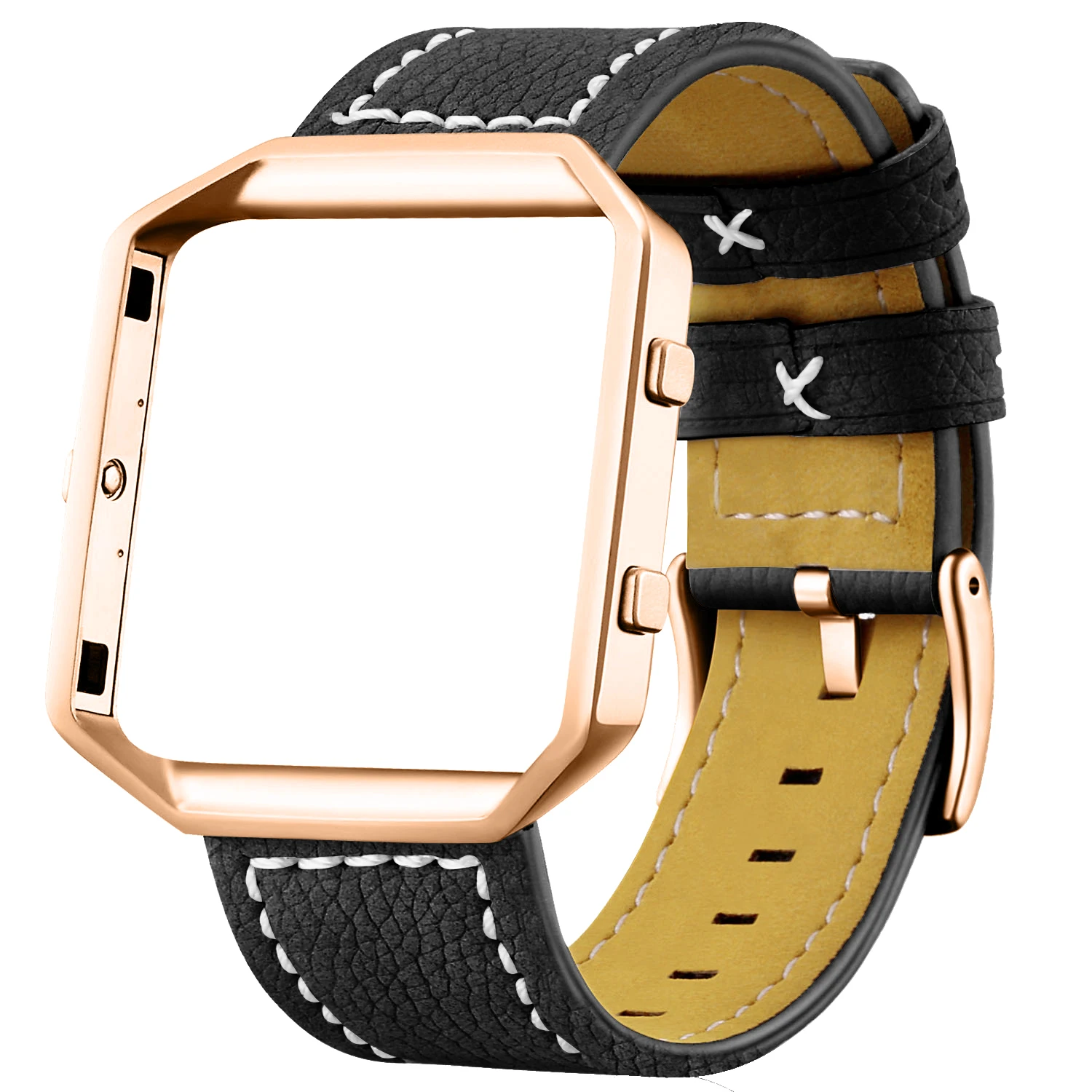 Joyozy практичные, для часов оправа и ремешок для fitbit blaze band Модные кожаные сменные браслеты ремешок для fitbit blaze ремень - Цвет ремешка: style 1