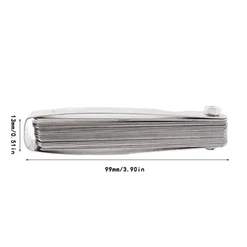 

32 Blades Metals Feeler Gauge Set Guitar String Measuring Tool G99D