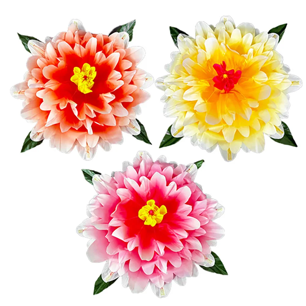 

Peony Production Gradient (47cm,Yellow/Red/Pink Color) Magic Trick Stage Gimmick Comedy Empty Hand Appearing Peony Flower Magia