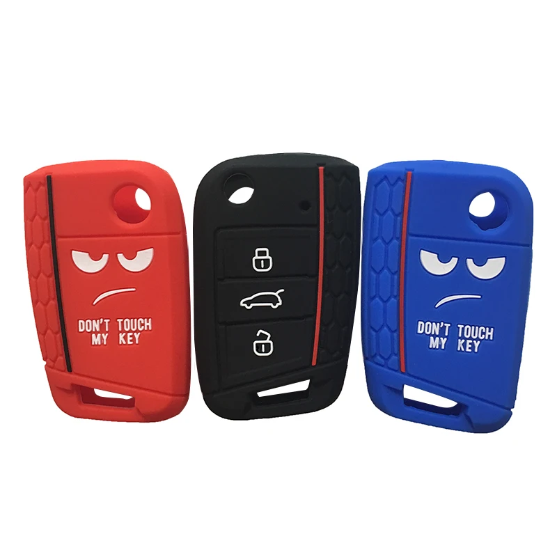 Чехол Don't Touch My Key для Skoda Octavia A7 2016 Superb Rapid VW Tiguan 2019 Golf7 MK7 Touran RS Seat Leon Command MK3|Футляр