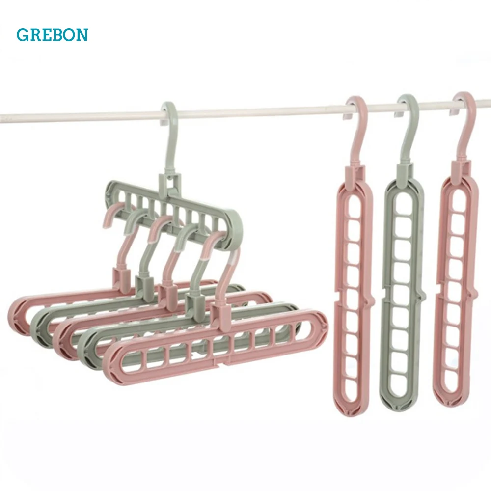 Multifunction Clothes Hanger Organizer Smart Rack Coat Hanger Space Saving 9 Hole Clothes Storage clothes hanger clothes rack coat organizer storage hanger clothing storage