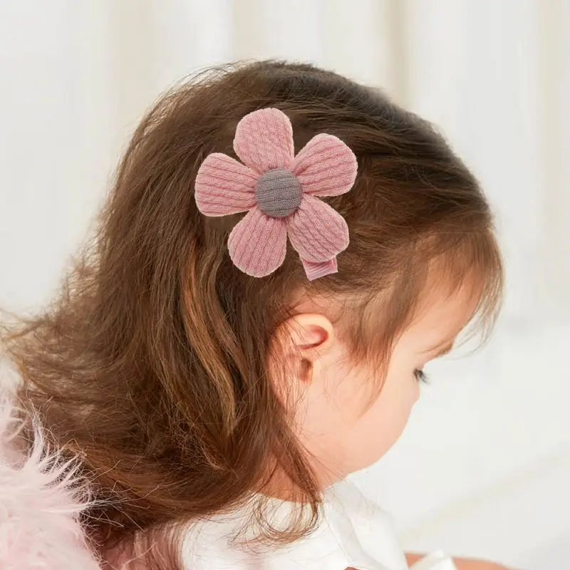 Заколки для волос для девочек с милым цветочным жемчугом, заколка для волос для детей