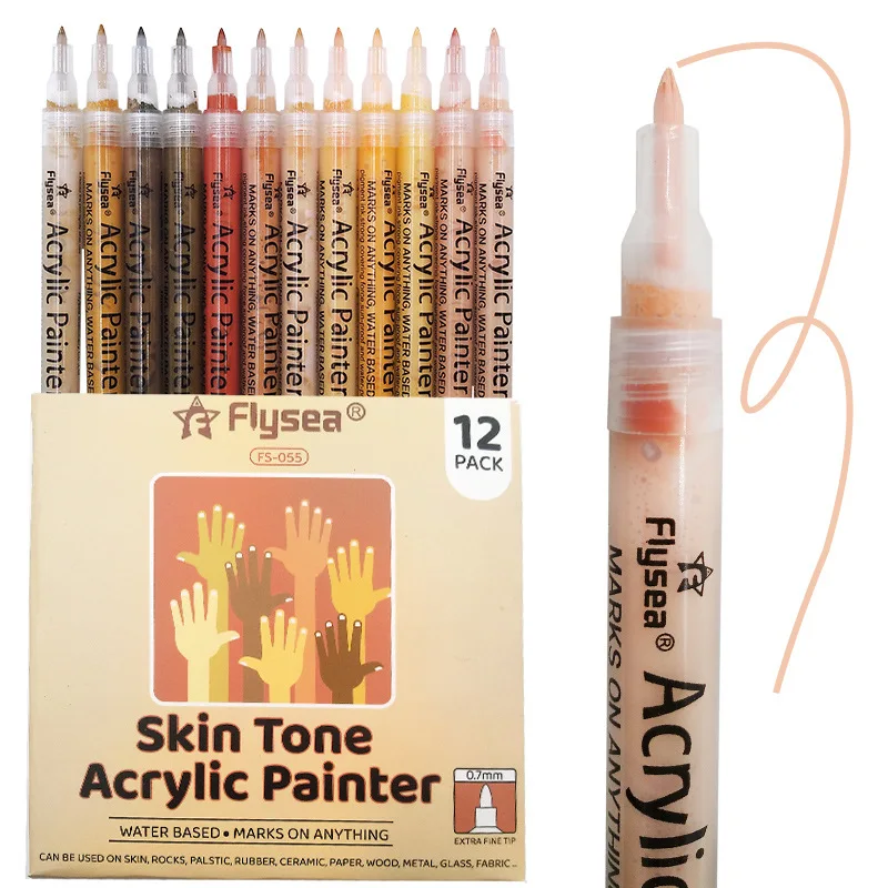 12 Colors Acrylic Paint Marker Pens for Body Paint Canvas Stone Glass Ceramic Surfaces DIY Crafts Making Art Supplies permanent marker pen marker pens color marker pens permanent marker permanent markers pen marker paint marker pen markers pen marker pen acrylic paint markers