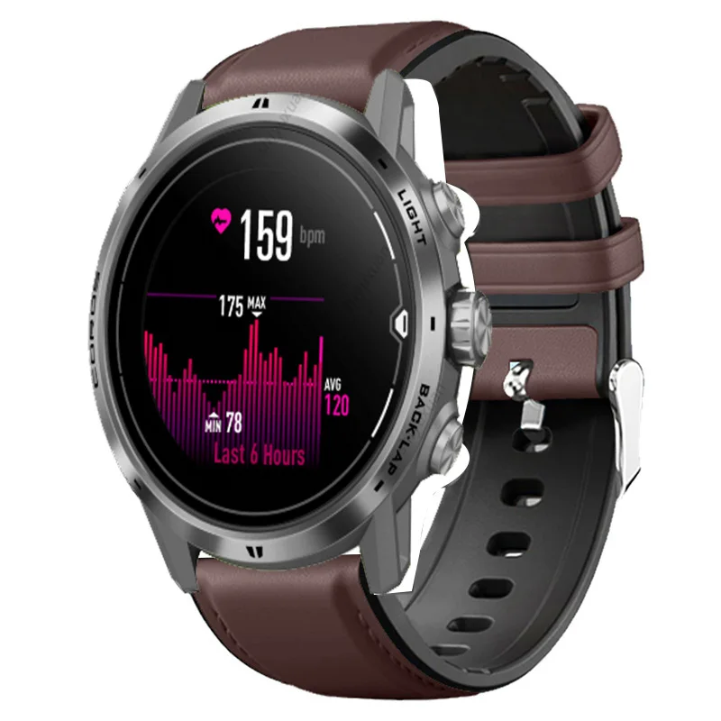 

Браслет для часов Coros Pace 2 Pace2, мягкий водонепроницаемый силиконовый кожаный ремешок для часов, 20 мм 22 мм 42 мм 46 мм