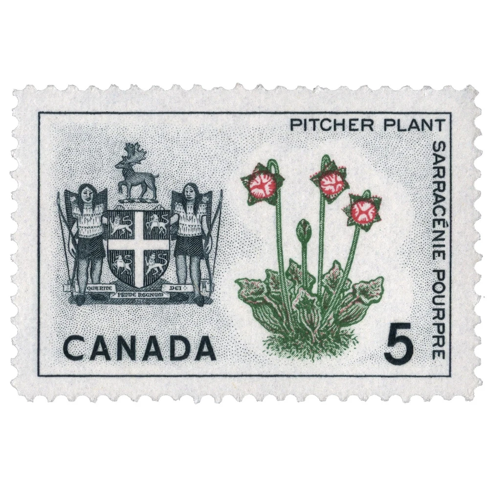 Марка Канады Pitcher Plant Newfoundland. Негашеная 6шт | Дом и сад