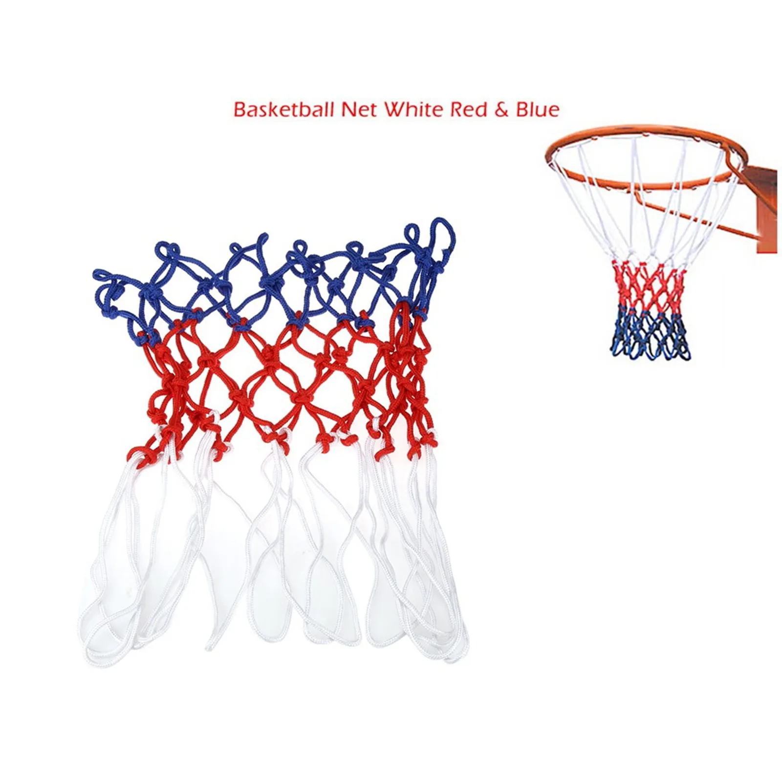 Great Standard Nylon Thread Basketball Hoop Mesh Net Backboard Rim Ball new 