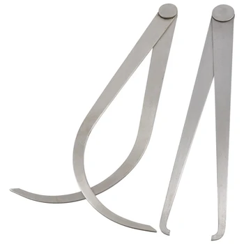 

Fashion2 Pcs Machinist Metal Firm Friction Joint Outside Inside Calipers 200mm