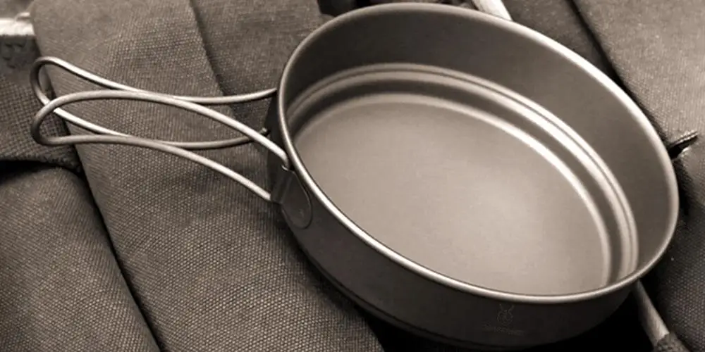 Equipamento para Placa de Acampamento Sobrevivência com Alça Silverant Titanium Frito Edc Acampamento Cozinhar Ferramenta Dobrável Pan 500ml Ovo 14 ferramenta sobrevivência com alça dobrável