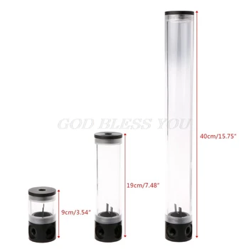 

PC Water Cooling Kit 50mm Diameter G1/4" Cylinder Reservoir Tank 9/19/40cm For Computer Water Cooling Drop Shipping