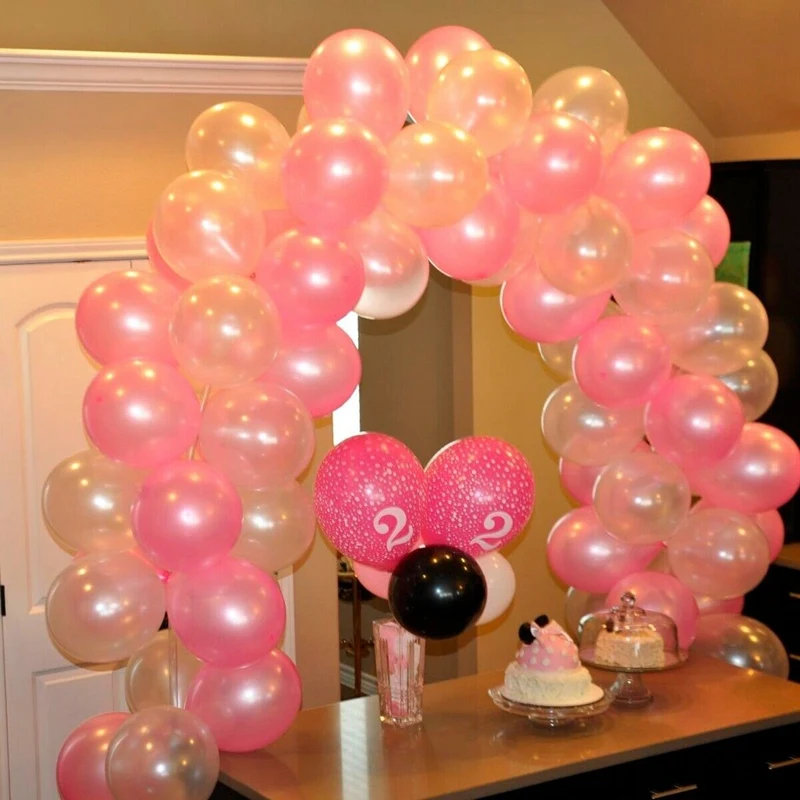  EASY-Large Balloon Arch Set Column Stand Base Frame Kit Birthday Wedding Party Decor