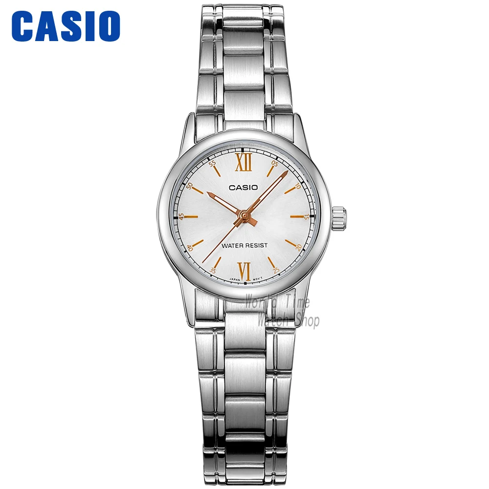 LTPV005D7B2 Casio часы женские часы лучший бренд класса люкс Водонепроницаемый Кварцевые часы женские дамы Подарки кожаный ремешок для часов Часы Спортивные часы relogio feminino reloj mujer montre homme bayan kol saati zegarek - Цвет: LTPV005D7B2