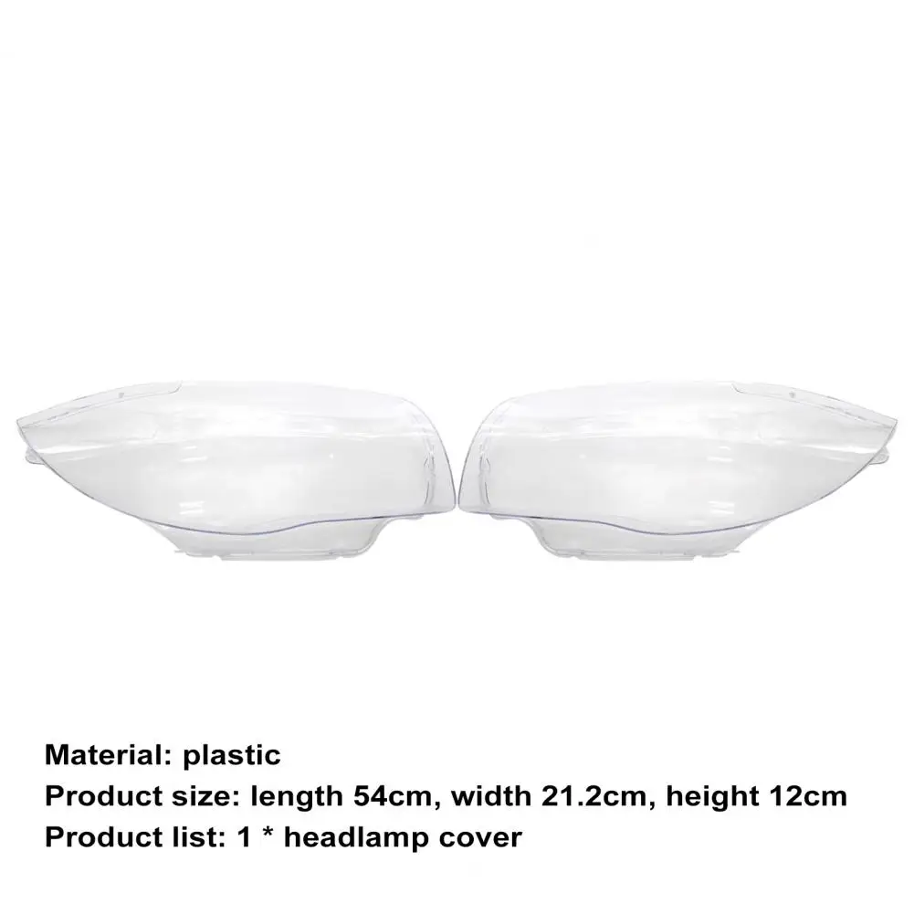 Headlight Lens Cover Transparent Lens Robust Lightweight Headlamp Shell Lampshade Replacement 63117181290 63117159302 6312692448 images - 6