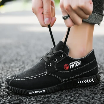 

2020 spring new men's shoes canvas shoes deodorant work shoes old Beijing cloth shoes men's summer sports and leisure shoes