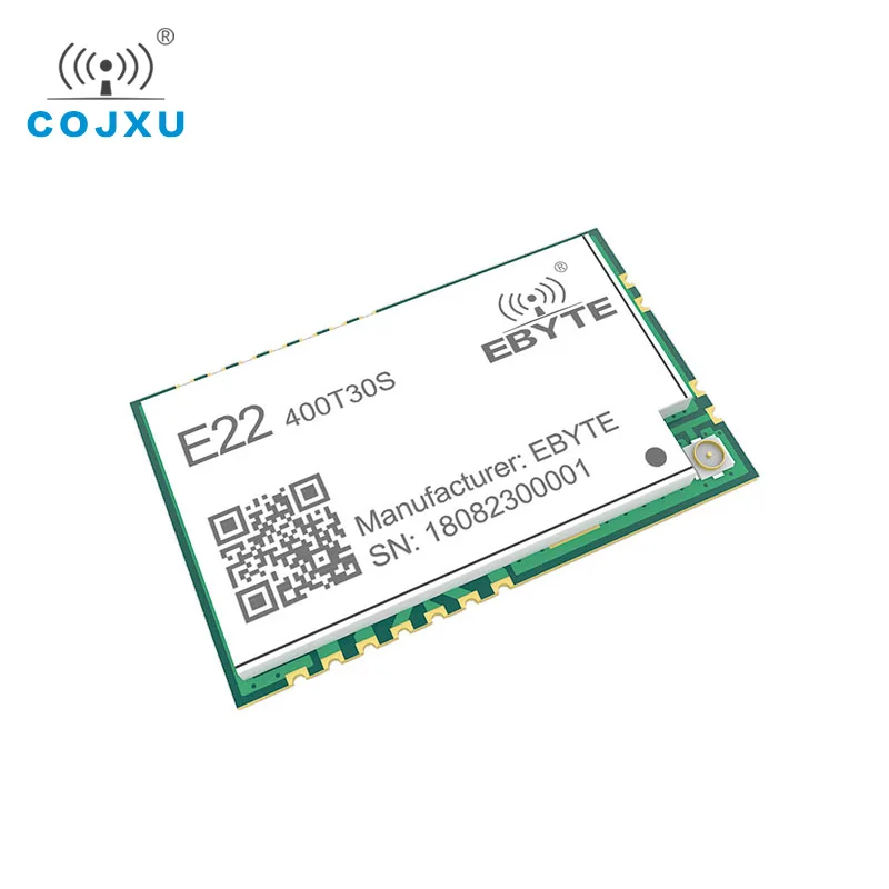 SX1268 LoRa TCXO 433 МГц 30 дБм E22 400T30S SMD UART беспроводной трансивер IPEX Печать отверстие 1 Вт