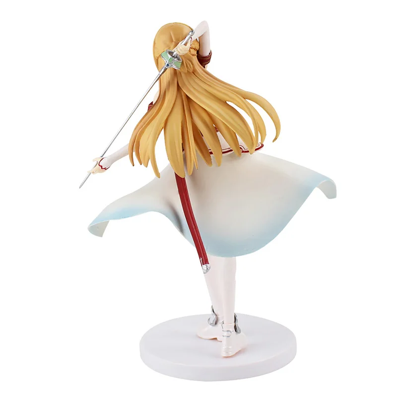 22 см SAO Will Return Asuna аниме Sword Art Online Yuuki Asuna ПВХ фигурка Коллекционная модель игрушка кукла подарок на Рождество