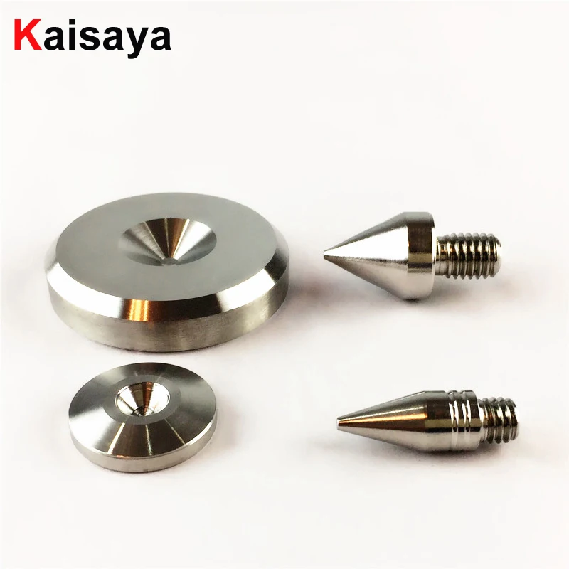 4 Pcs 304 Stainless Steel Speaker Spikes CD Amplifier Turntable Pad Stand Feet loudspeaker box Spikes Cone Floor Foot Nail