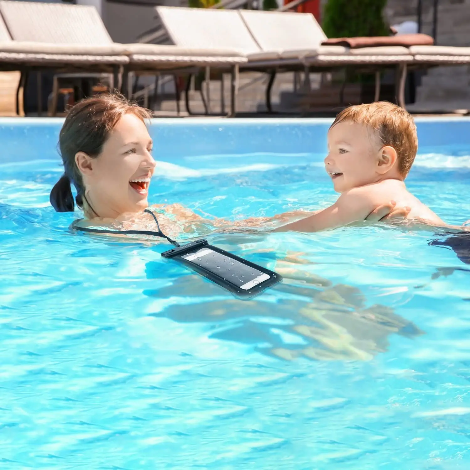 Floatable Waterproof Phone Case Dry Bag Cover Mobile Phone Pouch For River Trekking Swimming Beach Diving Drifting