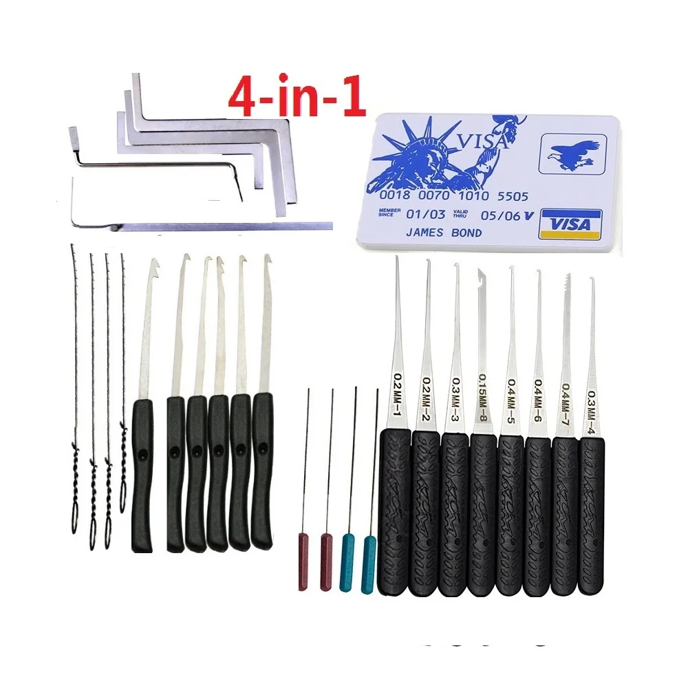 Professional Lock Pick Set Hand Tools Locksmith Tools Remove Hooks Lock Pin Broken Key Extractor Professional Lock Pick Set Hand Tools Locksmith Tools Remove Hooks Lock Pin Broken Key Extractor
