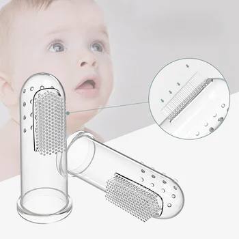

2019 Baby Accessories Newborn Toddler Baby Convenient Durable Portable Toothbrush With Case 1PCS Set Finger Train Toothbrush