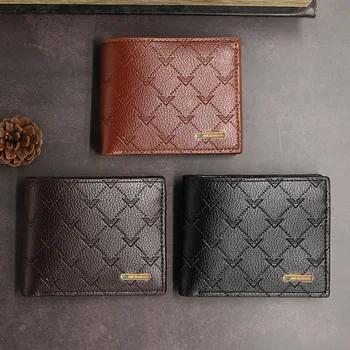 

Men's Leather Wallet Brand Casual Slim Coin Portomonee 2020 Men Wallet Photo Cash Wallet Credit Card Holder