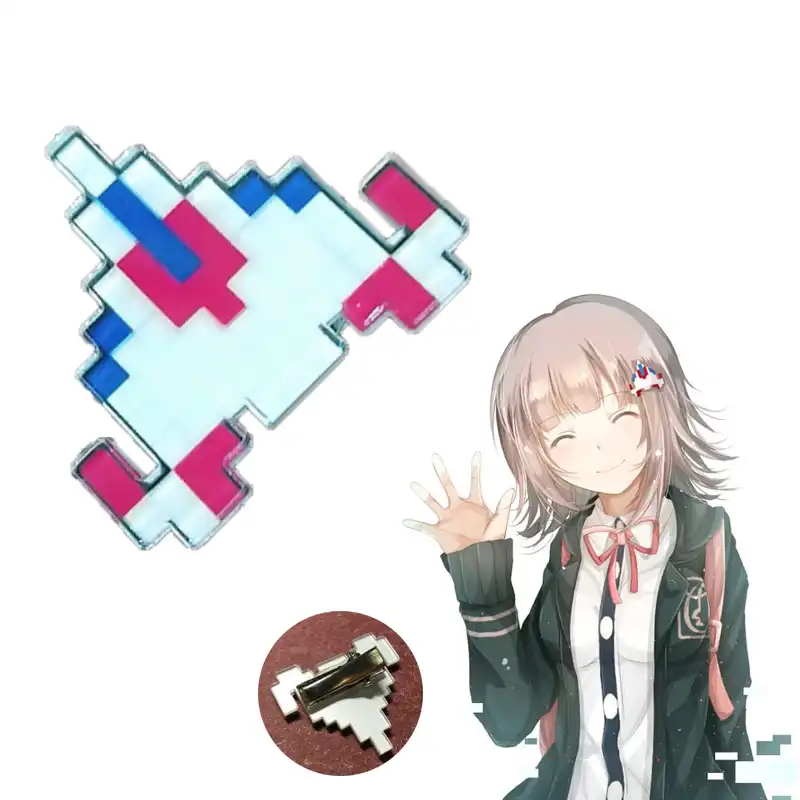 Japanese Anime Dangan Ronpa Danganronpa Cosplay Hair Clip Nanami Chiaki Cute Plane Shape Mosaic Hairpin Party Props Costume Accessories Aliexpress