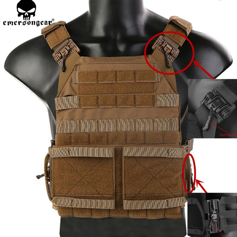 EMERSONGEAR Emersongear Quick Release Jum Plate Carrier 2 0 тактический жилет JPC военный Охотничий Жилет Molle