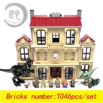 

New Indoraptor Rampage at Lockwood Estate fit LeGINGlys Jurassic World city figures Building Block Brick Toy diy kid gift