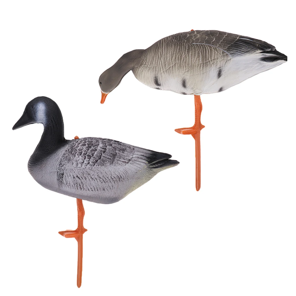 2 X Goose Decoy Decoying Hunting Shooting Bait Garden Decors Ornaments