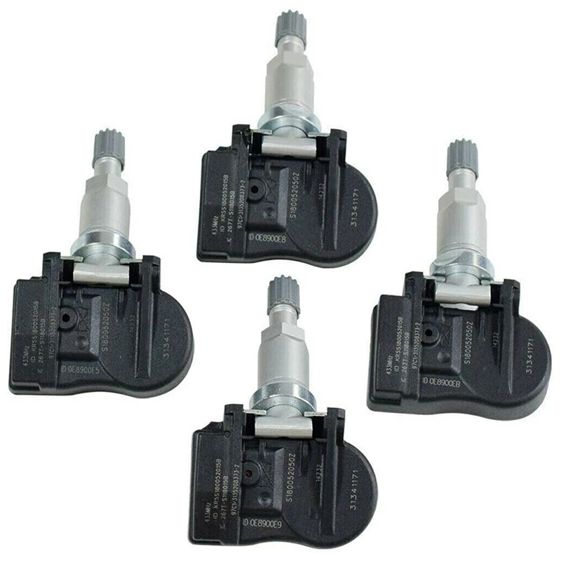 4Pcs TPMS Sensor 31341171 Tire Pressure Sensor for Volvo C30 C70 S40