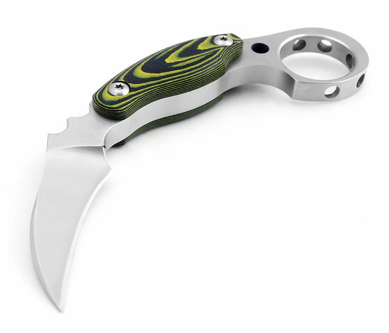 Высокое качество D2 стальной нож Karambit Mikta ручка походные охотничьи ножи для