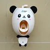 Cartoon Child Toothpaste Squeezer Bathroom Accessories Set Automatic Toothpaste Dispenser Suction Sucker Toothbrush Holder Bath ► Photo 3/6