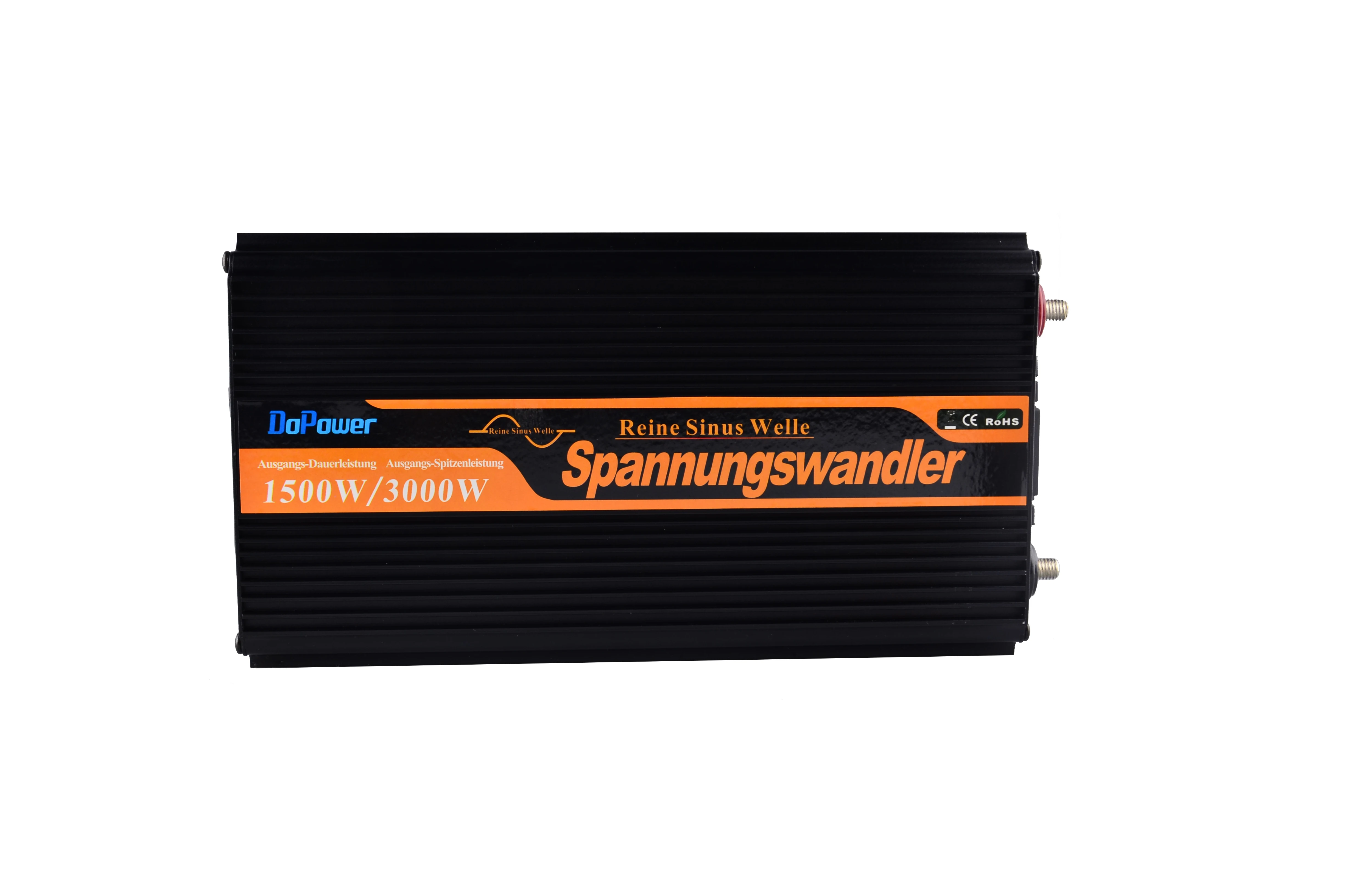 EDECOA UPS charger power inverter 1500W 3000W pure sine wave DC 12V AC 220V 230V 240V with remote control and LCD display