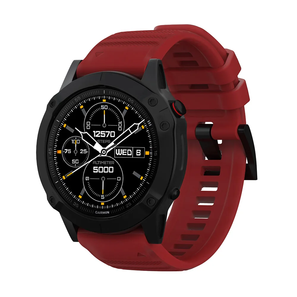 26 22 мм быстросъемный ремешок для часов Garmin Fenix 6X6 Pro Quick Fit Силиконовый ремешок для наручных часов Garmin Fenix 5 5X ремень