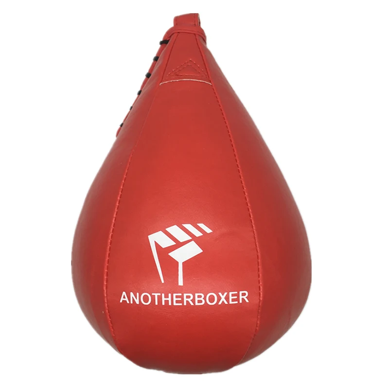 Only Red Speed Ball ММА ПУ Боксерский Тренировочный Пробивной мешок профессиональный фитнес Муай Тай двойной конец мяч на резинке для боксирования груша надувной боксерский мешок - Цвет: Only Red Speed Ball